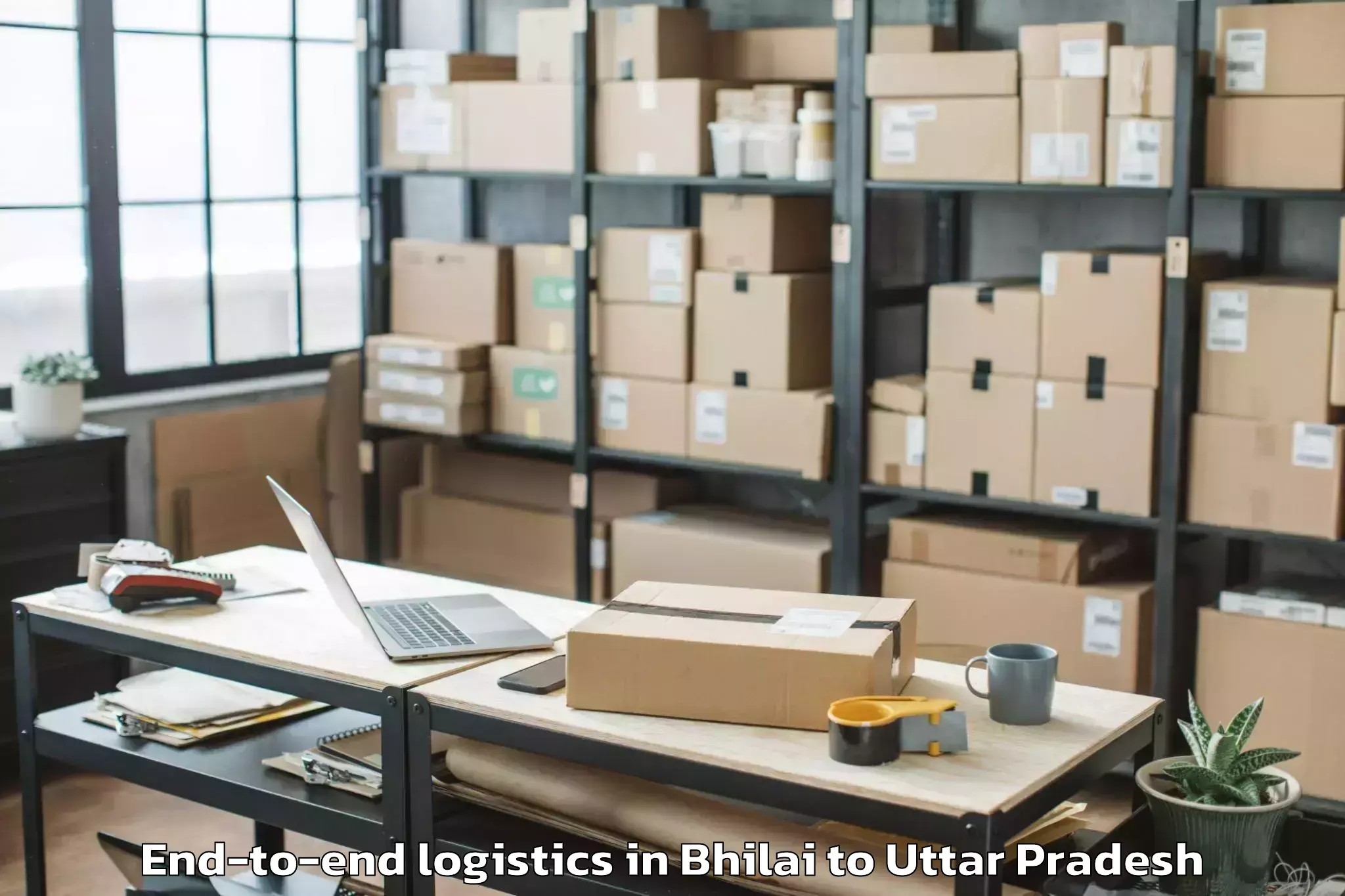 Trusted Bhilai to Garautha End To End Logistics